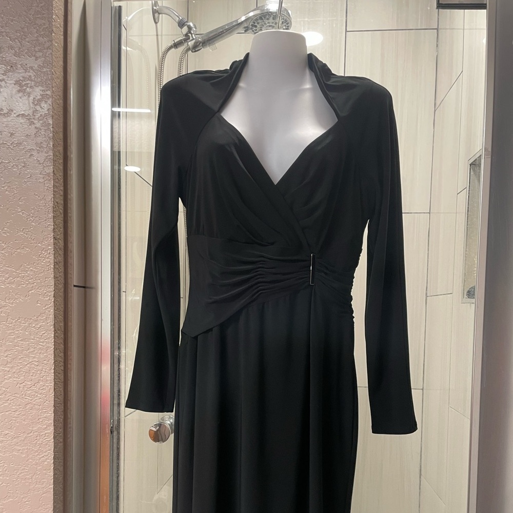 Anne Klein Black Long Sleeve Dress